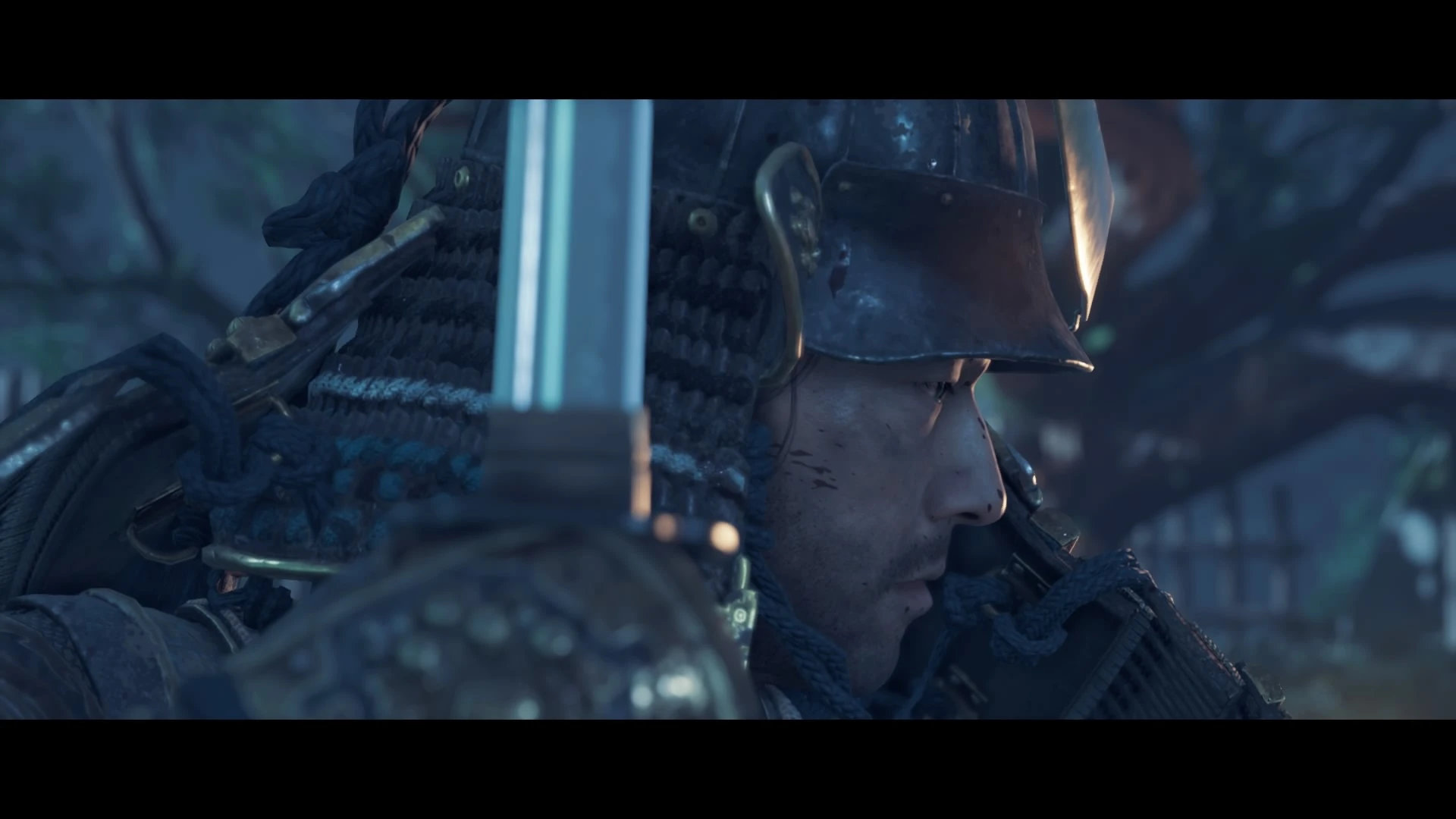 Cinématique présentant Jin Sakai Test de Ghost of Tsushima Director’s Cut