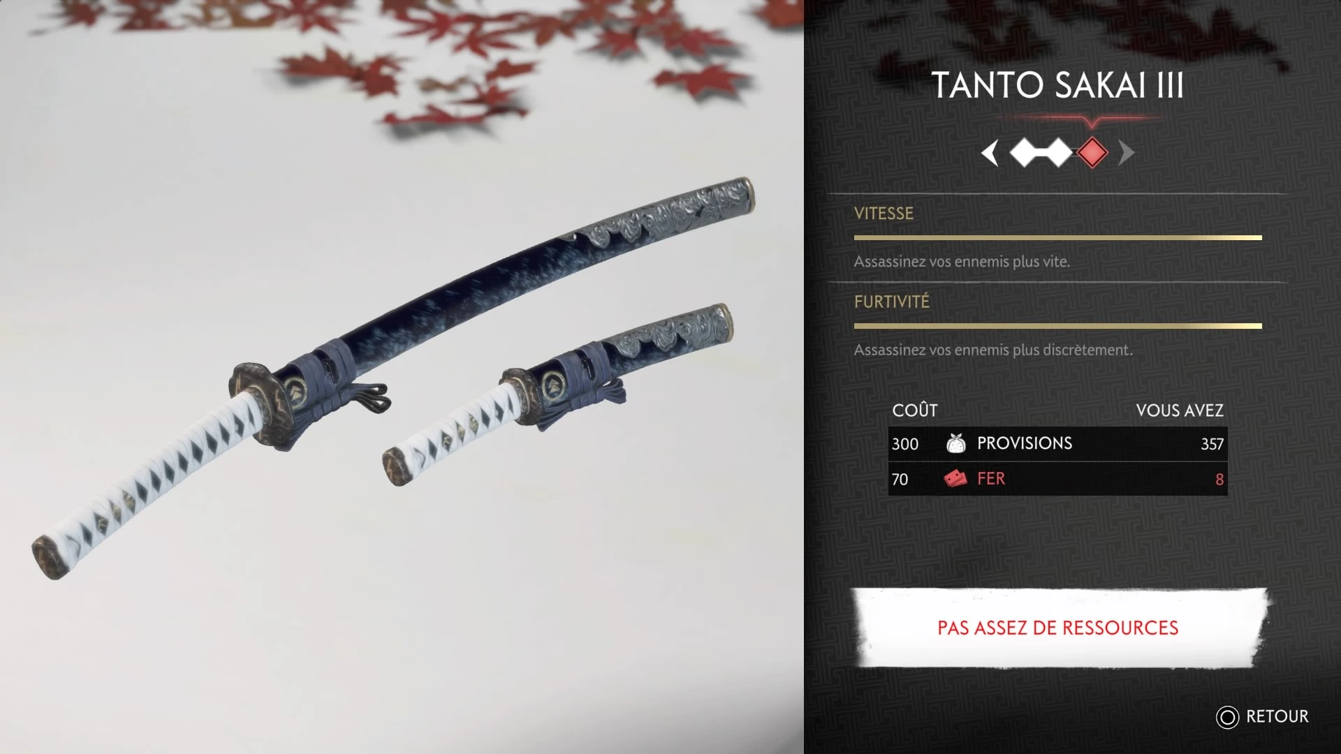 Amélioration des armes dans Ghost of Tsushima Test de Ghost of Tsushima Director’s Cut