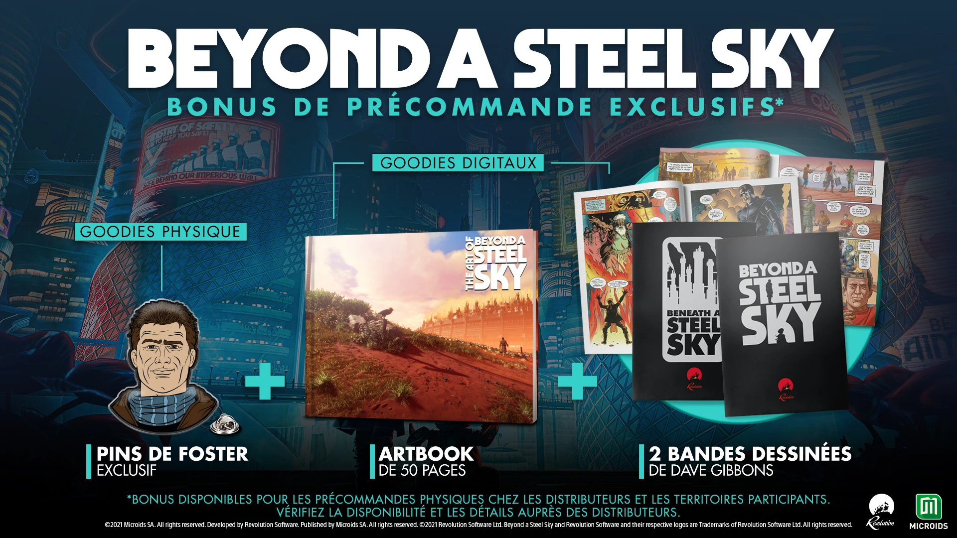 Pre Order Bonus Découvrez l’esthétique unique de Beyond a Steel Sky