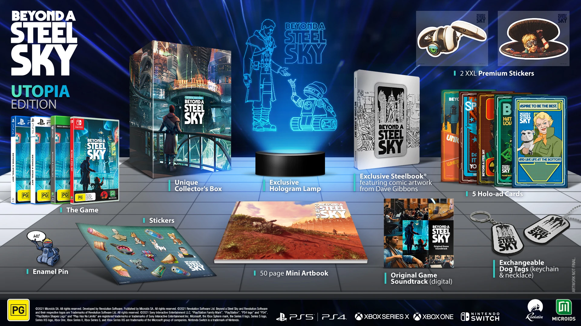 Collector Edition Découvrez l’esthétique unique de Beyond a Steel Sky