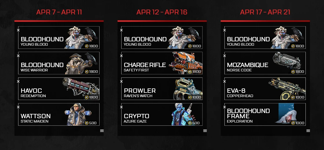 Nouvel évenement : Quêtes légendaires et épreuves de Bloodhound