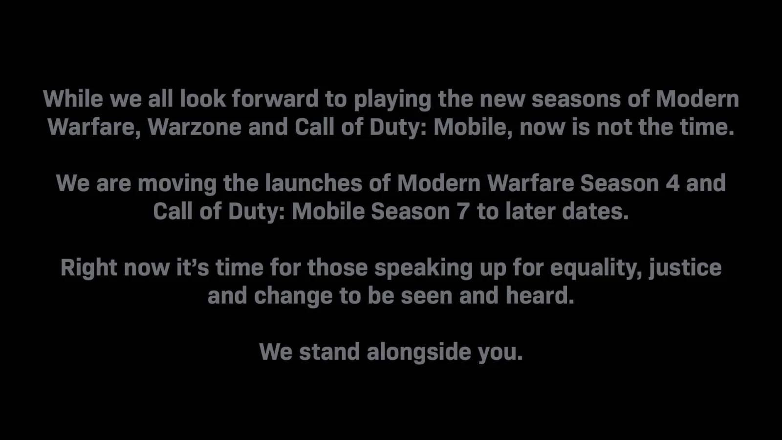 REPORT PROCHAINE SAISON MODERN WARFARE - INFINITY AREA Activision repousse la saison 4 de Modern Warfare