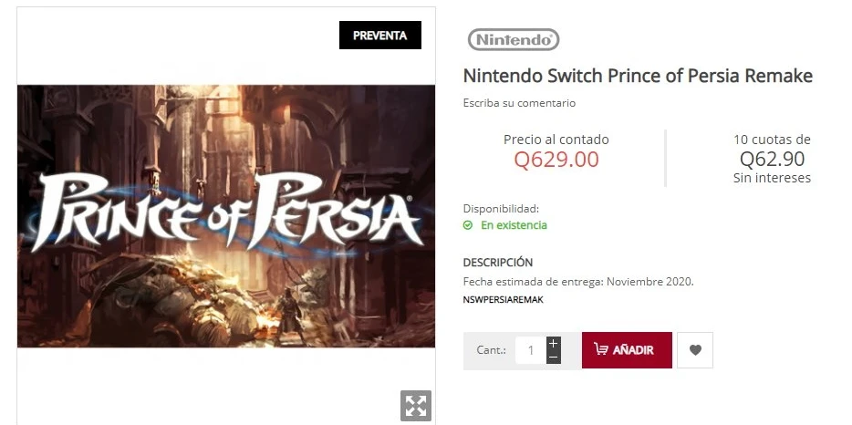 Prince of Persia Remake - INFINITY AREA Un remake de Prince of Persia en route ?