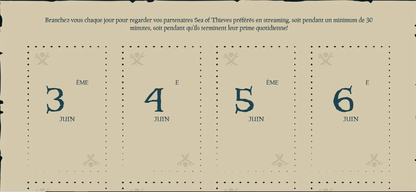 TWITCH DROPS - INFINITY AREA Un Twitch drop pour célébrer le lancement de Sea Of Thieves sur Steam