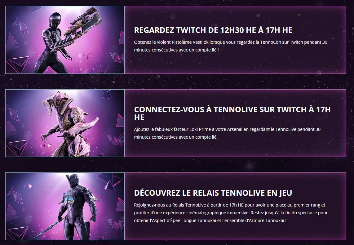 tennocon2021-INFINITY AREA Rendez-vous pour la Tennocon 2021