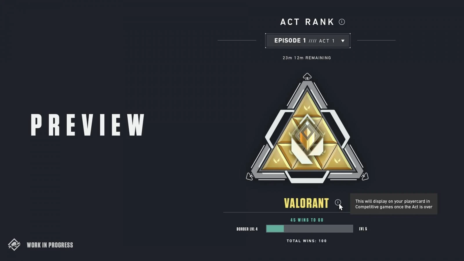VALORANT BADGE RANG D'ACTE - INFINITY AREA Riot Games nous donne ses plans pour le mode compétitif