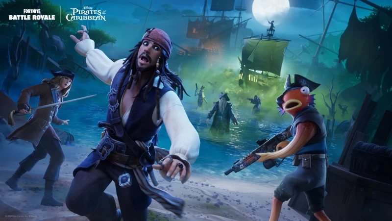 Image de l'article Larguez les amarres avec la mise à jour Voiles Maudites de Pirates des Caraïbes dans Fortnite