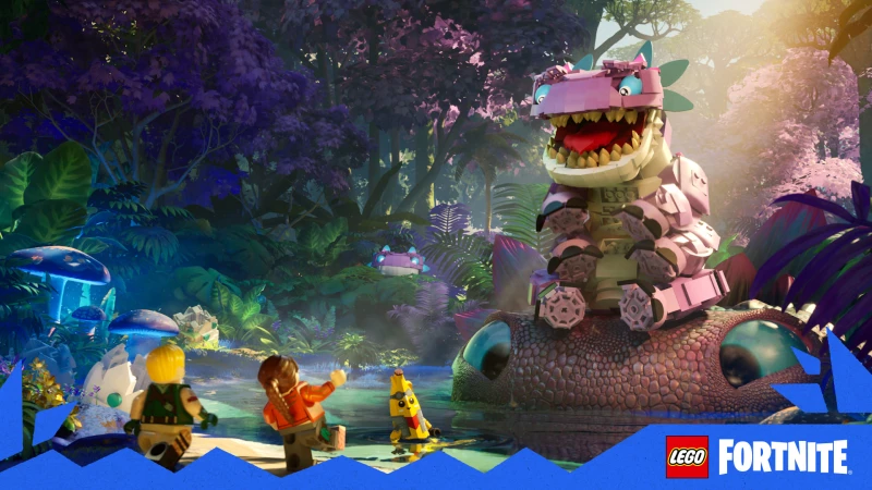 Image de l'article Avec la nouvelle mise à jour, partez à l'aventure avec les Klombos dans Les Îles Perdues de LEGO Fortnite