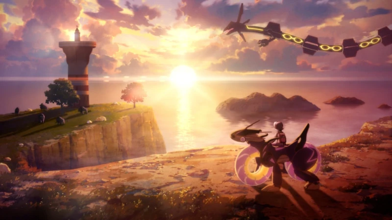 Image de l'article Rayquaza Brillant Gratuit Bientôt Disponible dans Pokémon Écarlate et Violet