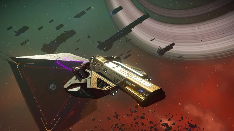 Image de l'article Le vaisseau spatial Starborn Phoenix : Édition Limitée en Or pour No Man's Sky, gratuitement en temps limité !