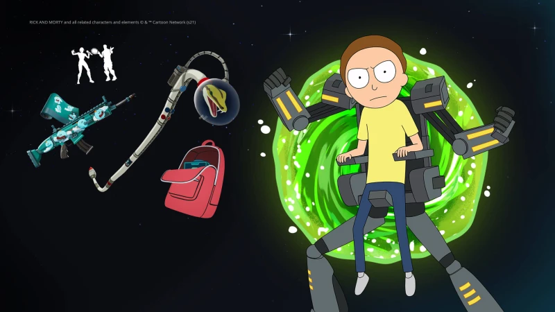 Image de l'article Rick et Morty débarquent dans Fortnite : Skins disponibles dès maintenant !