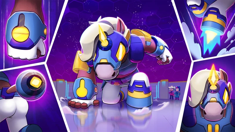 Image de l'article Un nouveau skin galactique débarque dans Brawl Stars : le Brawler StarrHorse Berry