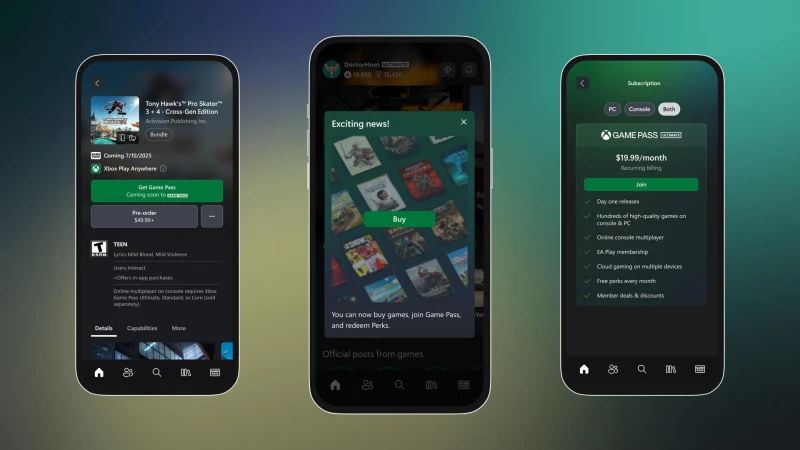 Image de l'article Mise à jour Xbox d’avril : Achetez vos jeux depuis l’appli mobile, diffusez vos propres jeux sur console, et plus encore
