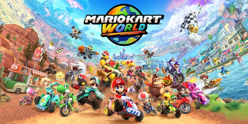 Image de l'article Mario Kart World sur Nintendo Switch 2 dévoilé avec un gameplay révolutionnaire