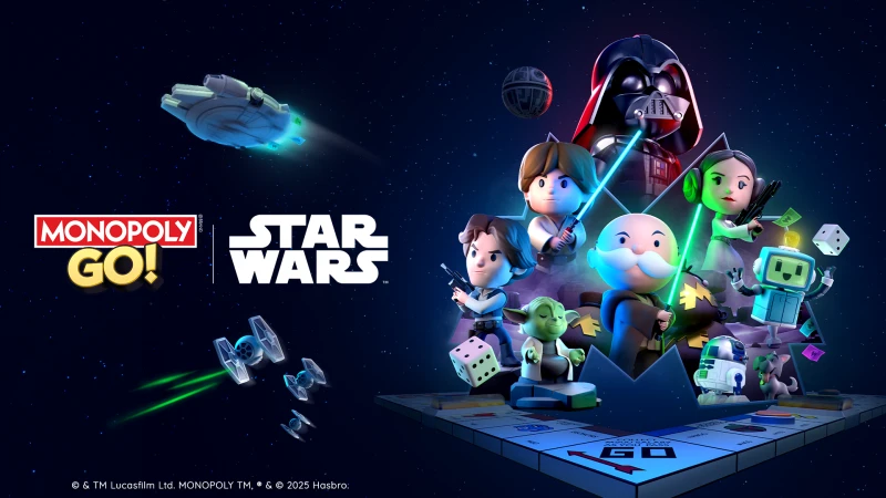 Image de l'article Le pion Princesse Leia est gratuit sur Monopoly GO! pendant la saison Star Wars