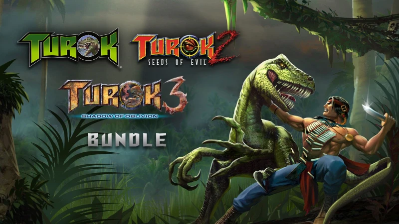 Image de l'article Turok Trilogy Remastered débarque en physique sur PS5 et Switch pour Halloween 2025