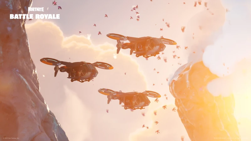 Image de l'article Où trouver l’hélicoptère Choppa Requin-marteau (Hammerhead Choppa) dans Fortnite Chapitre 6 Saison 4 ?