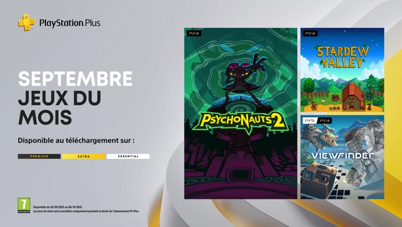 Image de l'article PlayStation Plus septembre 2025 : 3 jeux incontournables offerts pour votre rentrée