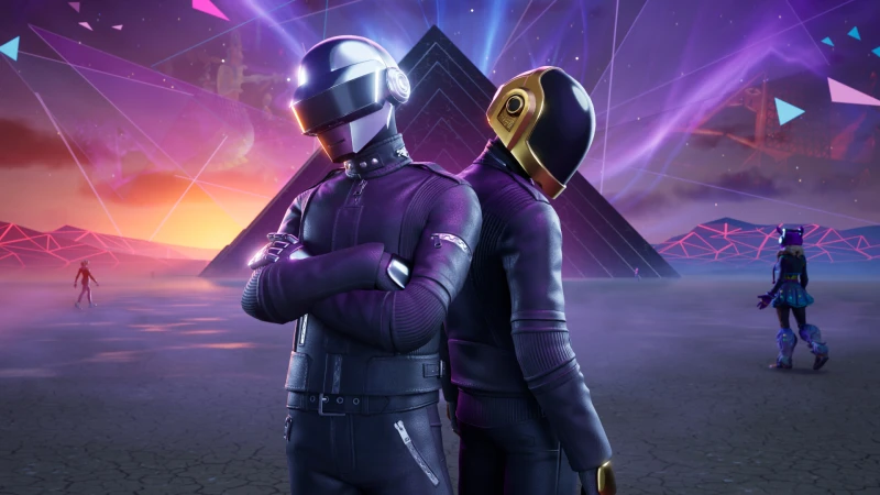 Image de l'article Fortnite l'événement Daft Punk : l’expérience interactive qui fait vibrer la communauté, date, packs et contenus