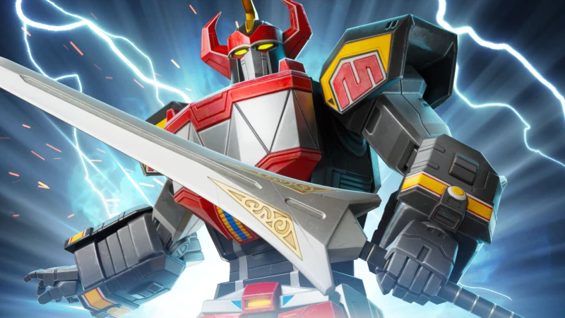 Image de l'article Fortnite 37.30 : le Megazord des Power Rangers débarque dans le Battle Royale 