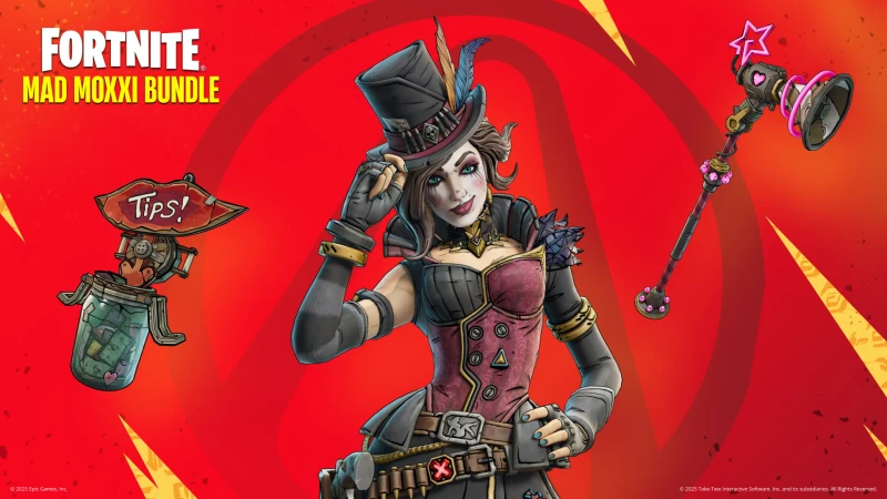Image de l'article Fortnite x Borderlands : Le skin de Moxxi débarque dans la boutique