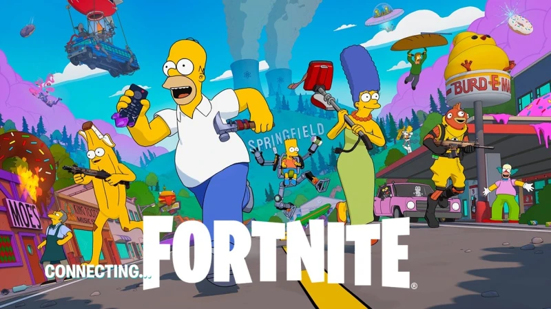 Image Fortnite x Les Simpson : La liste des 10 skins fuite, Springfield arrive sur la carte