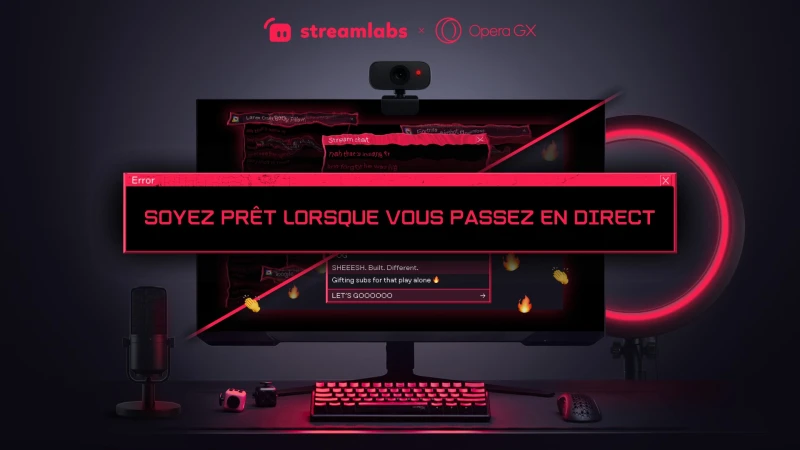 Image Opera GX lance son mode streaming ultime et s'associe à Streamlabs