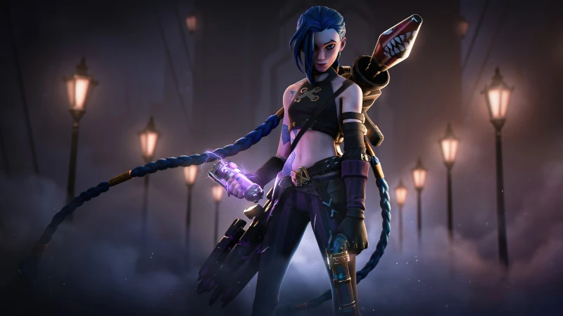 Image Fortnite : Les Skins Arcane Jinx et Vi débarquent enfin en boutique ce dimanche
