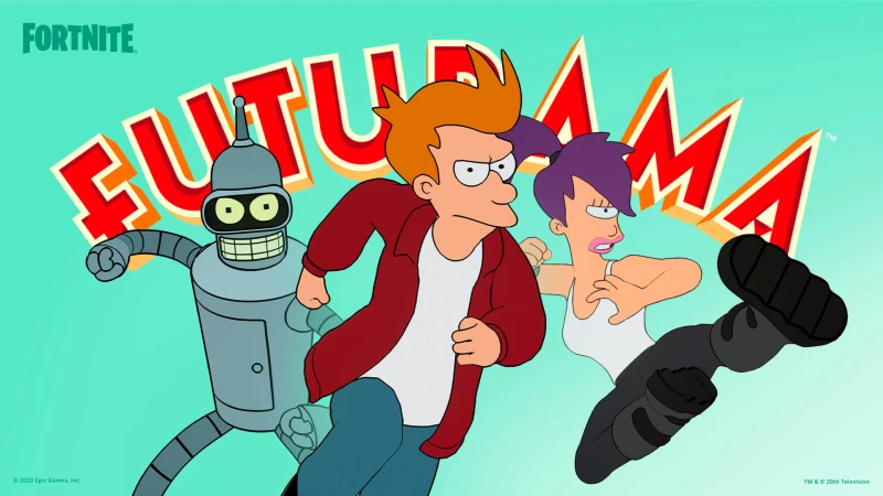 Image Fortnite Futurama : Les skins Bender, Leela et Fry sont disponibles, l'offre est limitée et se termine bientôt