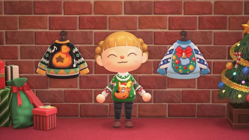 Image Animal Crossing New Horizons célèbre Noël avec les codes gratuits pour des pulls moches