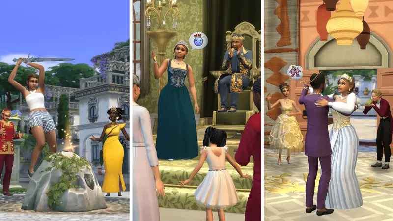Image de l'article Les Sims 4 Héritage et royauté : la couronne est enfin disponible sur PC et consoles