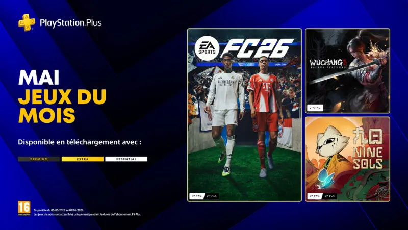 Image de l'article PS Plus du mois de Mai 2026 : voici la liste des jeux