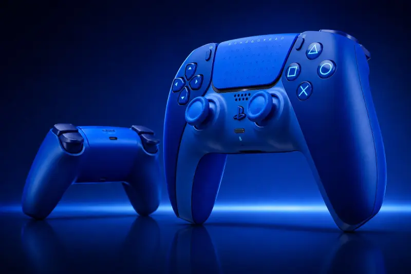 Image de l'article La manette PS5 Edition limitée Icon Blue arrive enfin en France