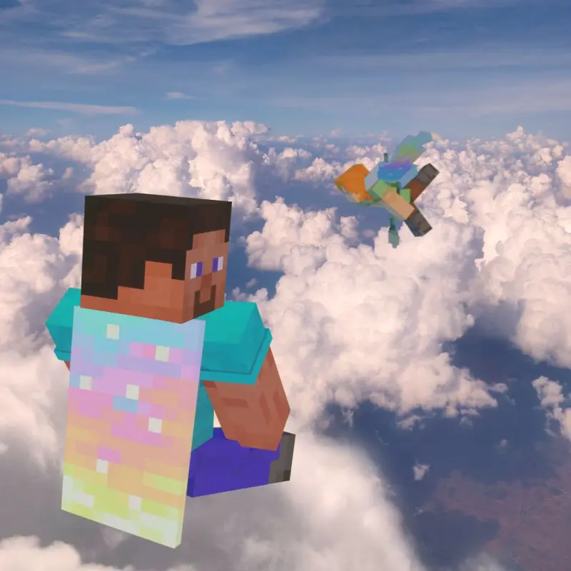 Image de l'article Minecraft Dungeons II permet de récupérer gratuitement la cape Aurora