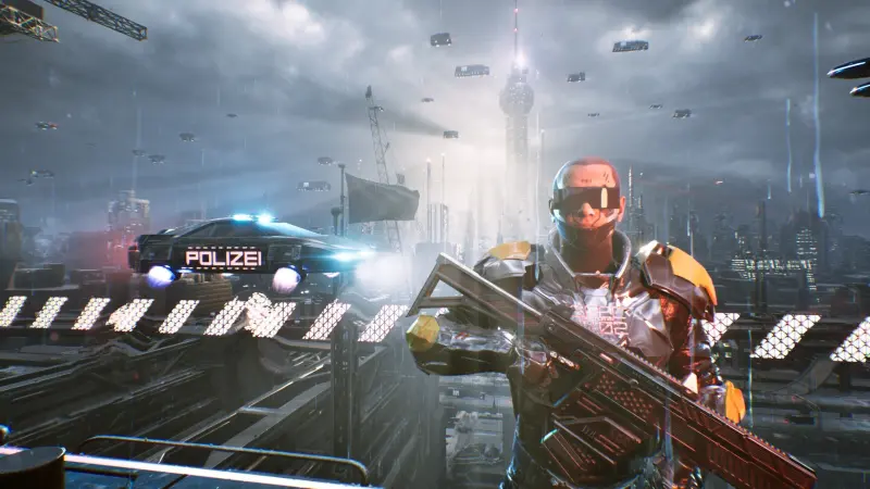 Image de l'article Neo Berlin 2087 montre son enquête cyberpunk dans une longue séquence de gameplay d'un durée de 16 minutes