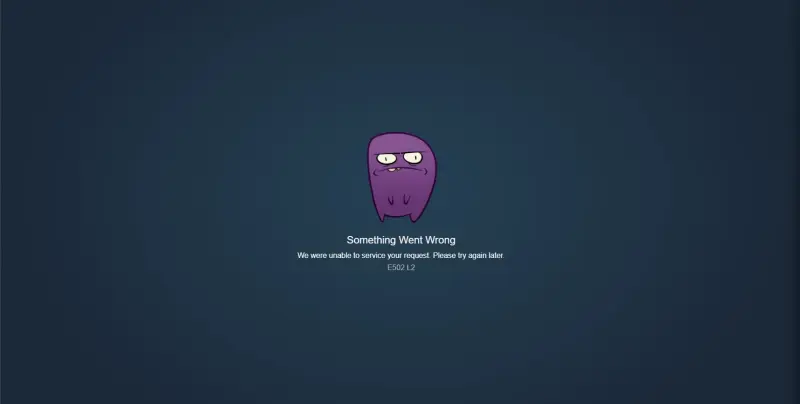 Image de l'article Steam en panne aujourd'hui ce 21 octobre 2026, l'application affiche une erreur E502 L2