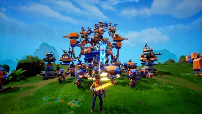 Image de l'article Chip ‘n Clawz vs. The Brainioids : l’action-stratégie effrénée débarque, jouable en coop avec le pass ami