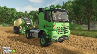 Image de l'article Farming Simulator 25 : le pack Mercedes-Benz et ses camions de légende est disponible