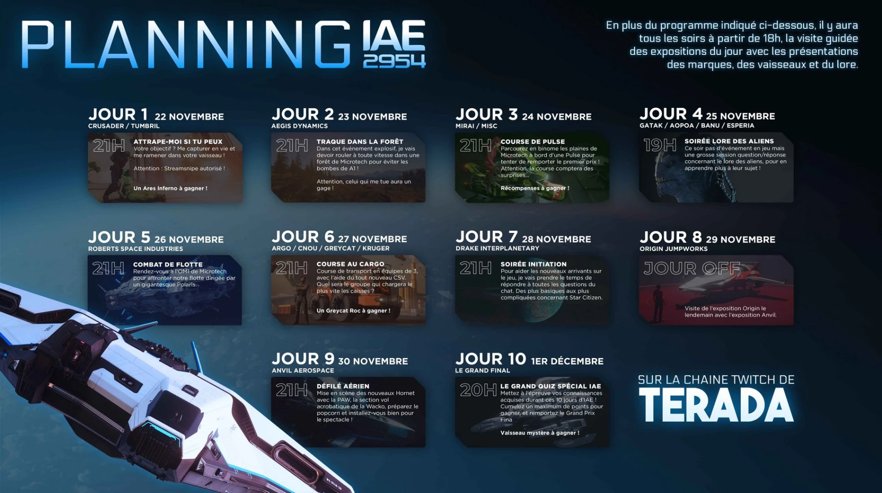 Image du planning de Terada IAE2954