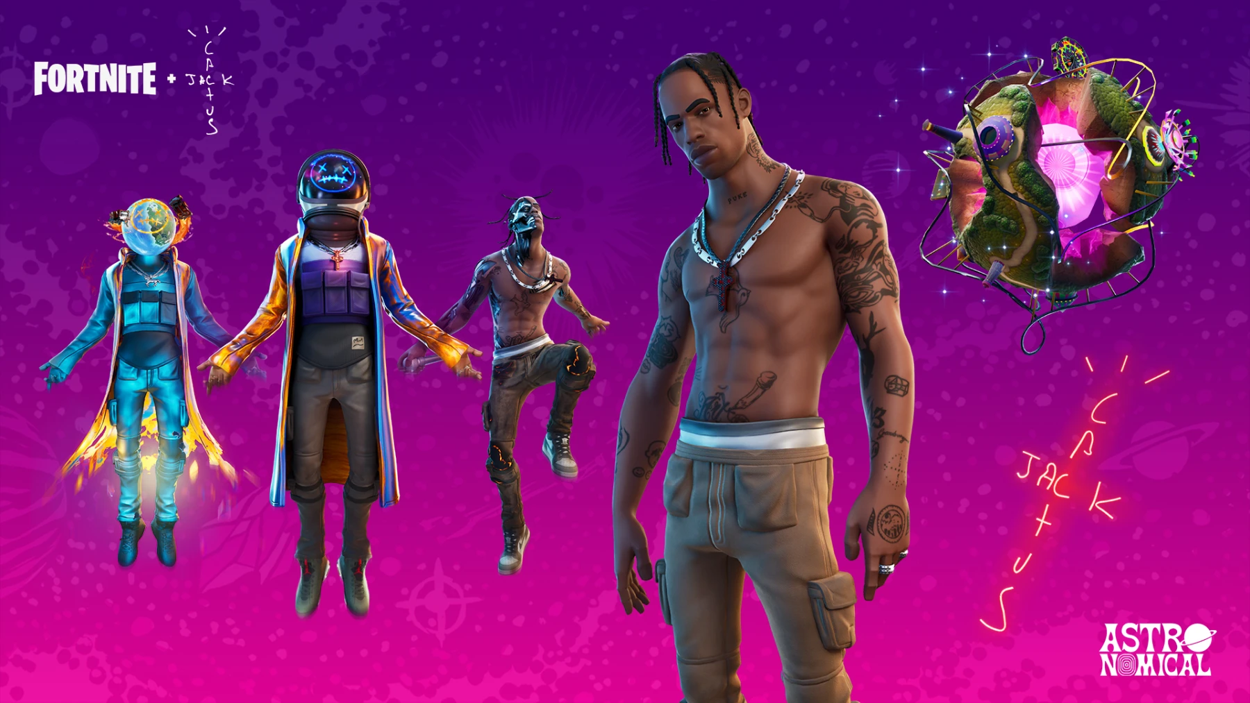 image du jeu fortnite et du pack astronomical