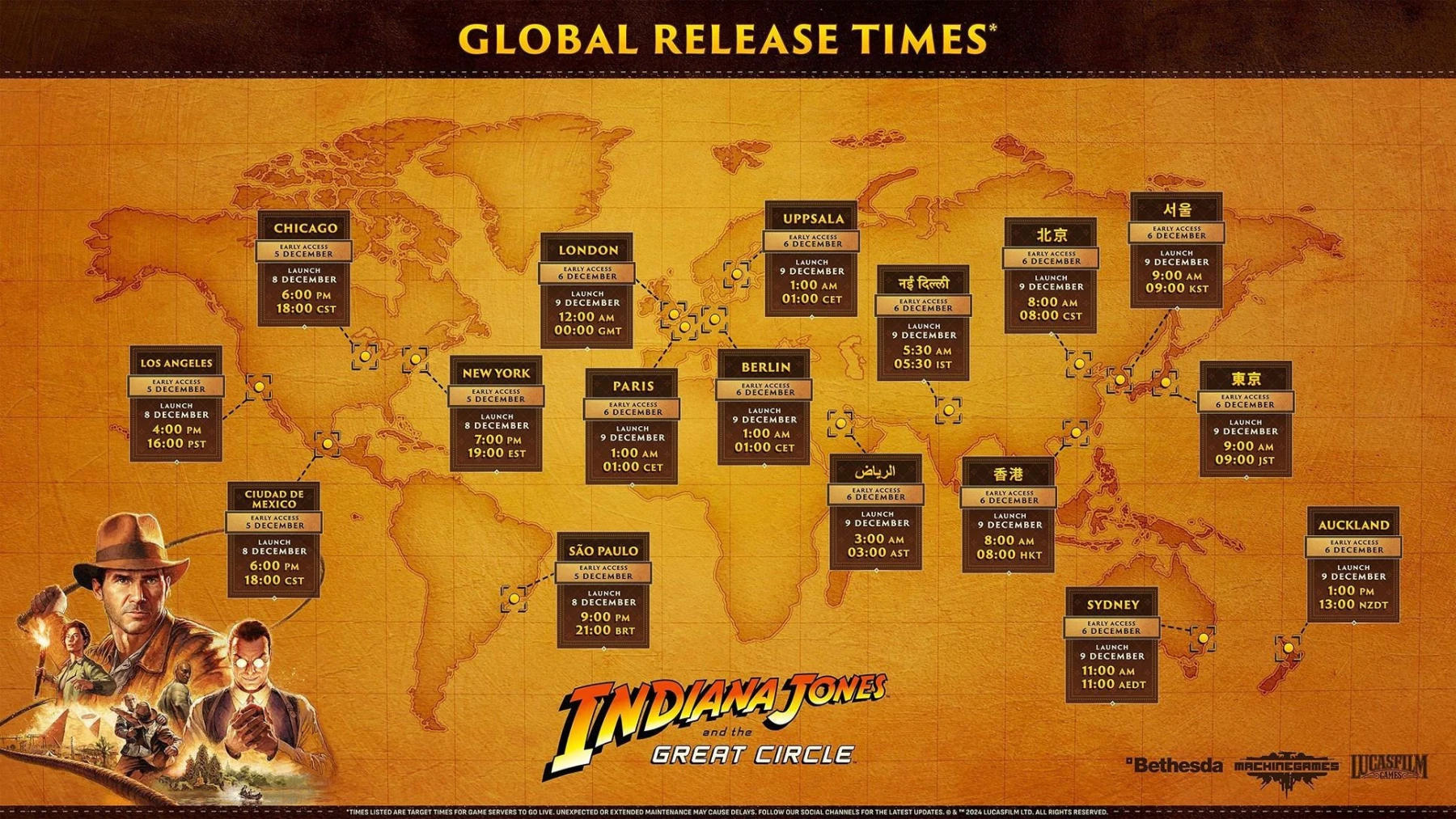 Image heure de lancement de Indiana Jones et le cercle ancien