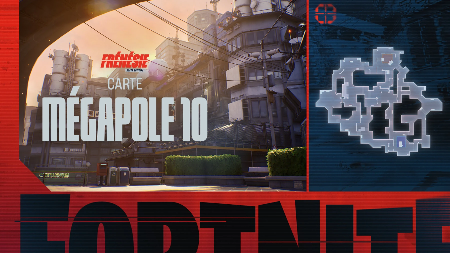 Image de la carte Mégapole 10 sur Fortnite Frénésie