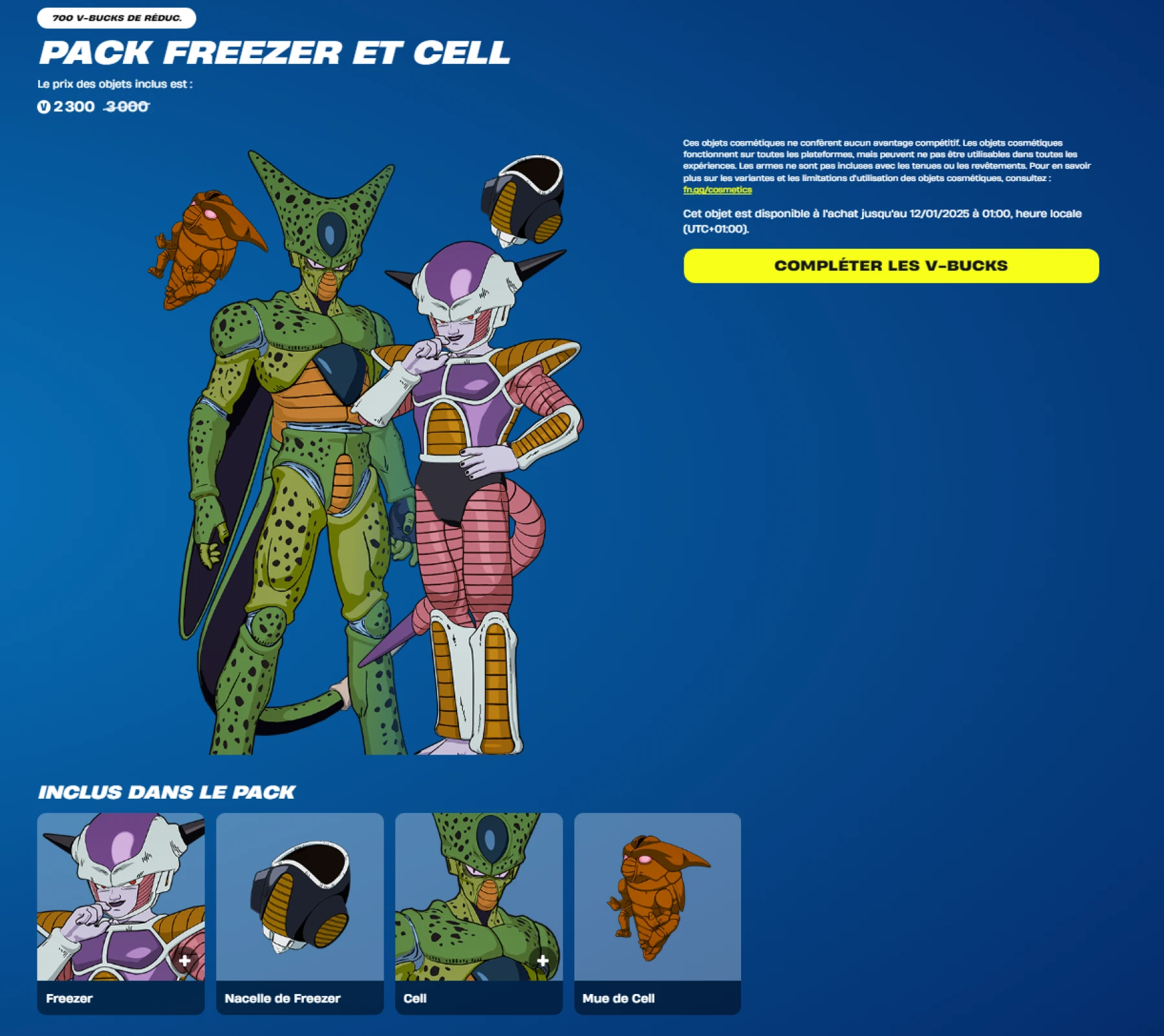 Pack Freezer et Cell