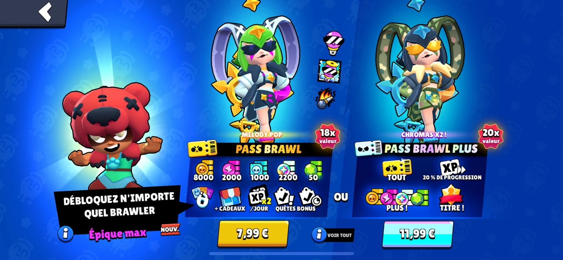 Brawler Melodie Brawl Pass