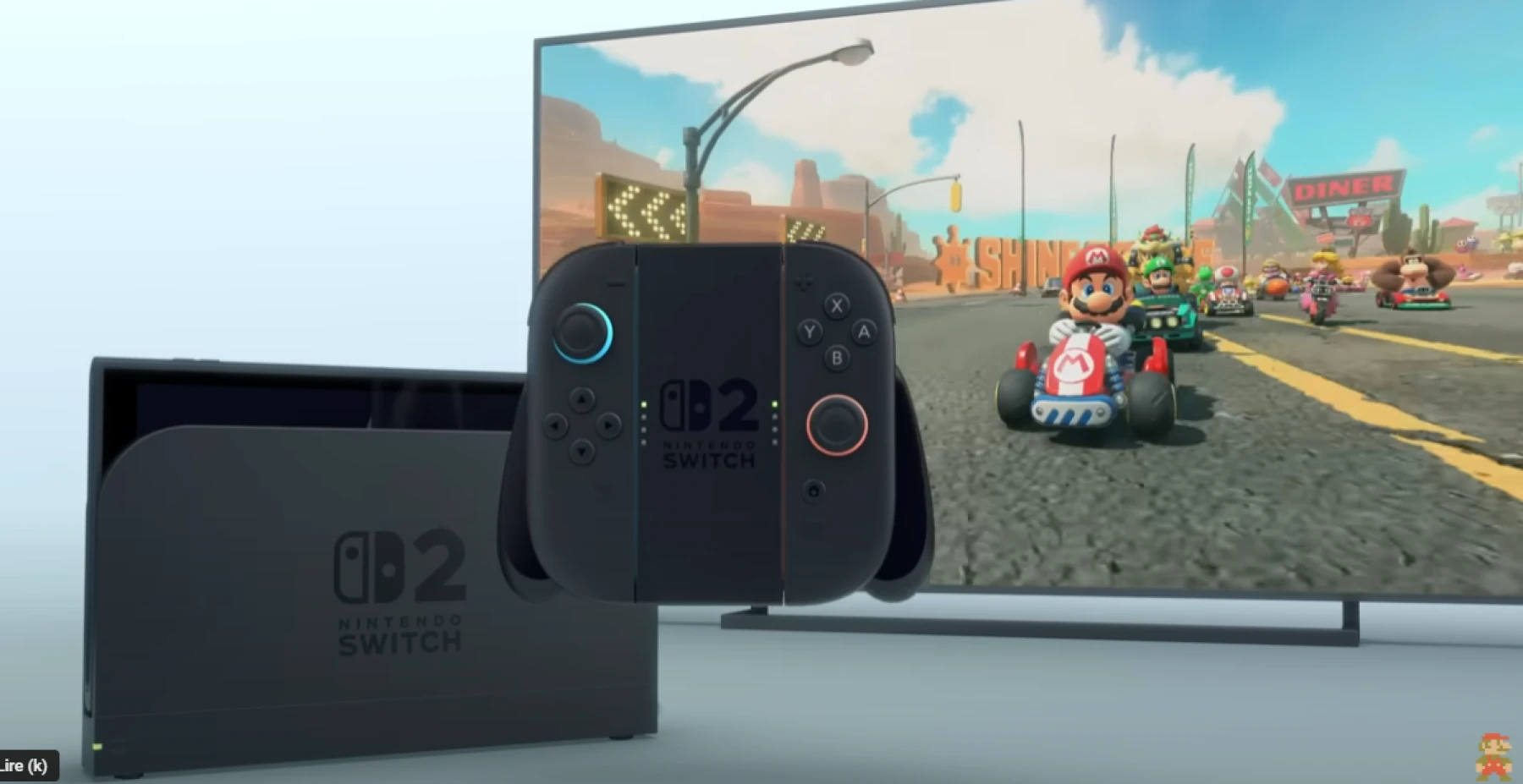 Image de la video de présentation de la Nintendo Switch 2 - Mario Kart 9