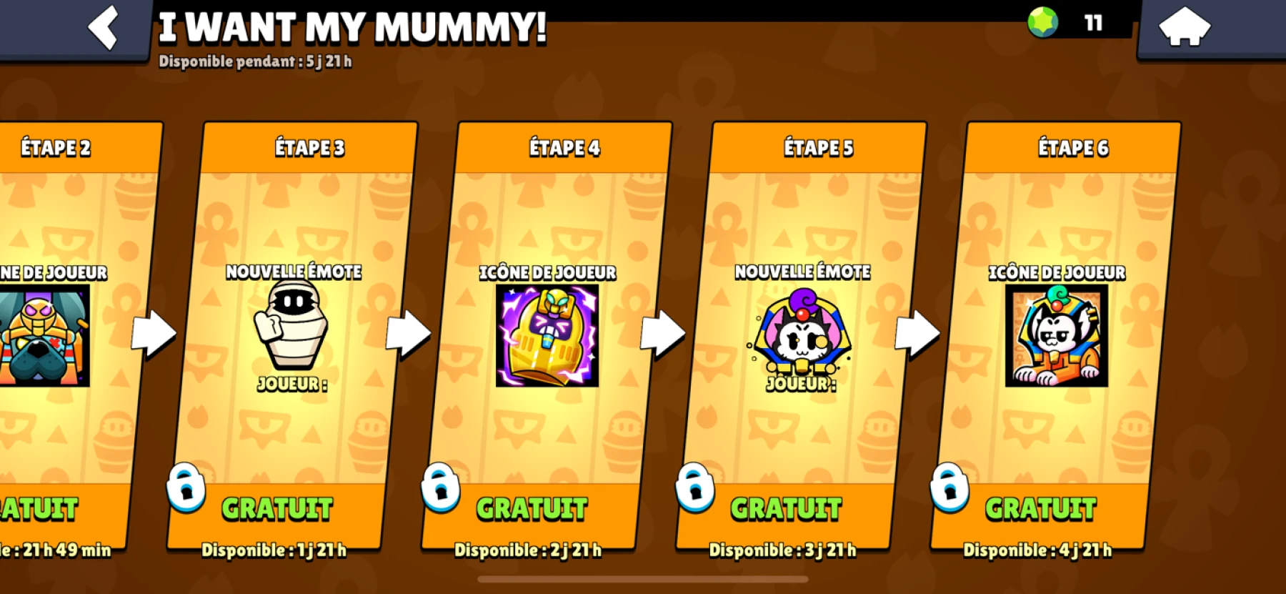 Brawl Stars : événement I Want My Mummy!