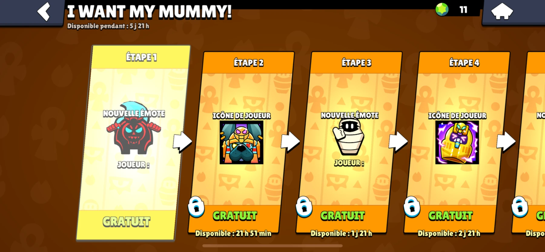 Brawl Stars : événement I Want My Mummy!