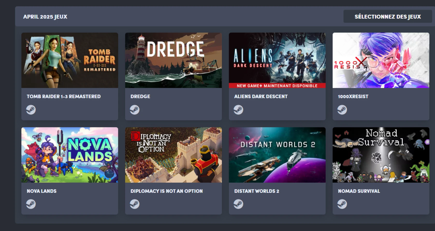 Humble Choice Avril 2025