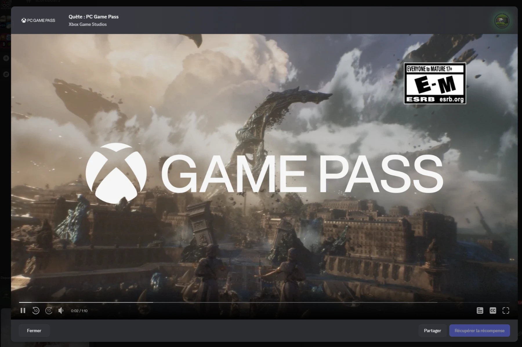 7 jours de PC Game Pass offert avec Discord 7 jours de PC Game Pass offert avec Discord