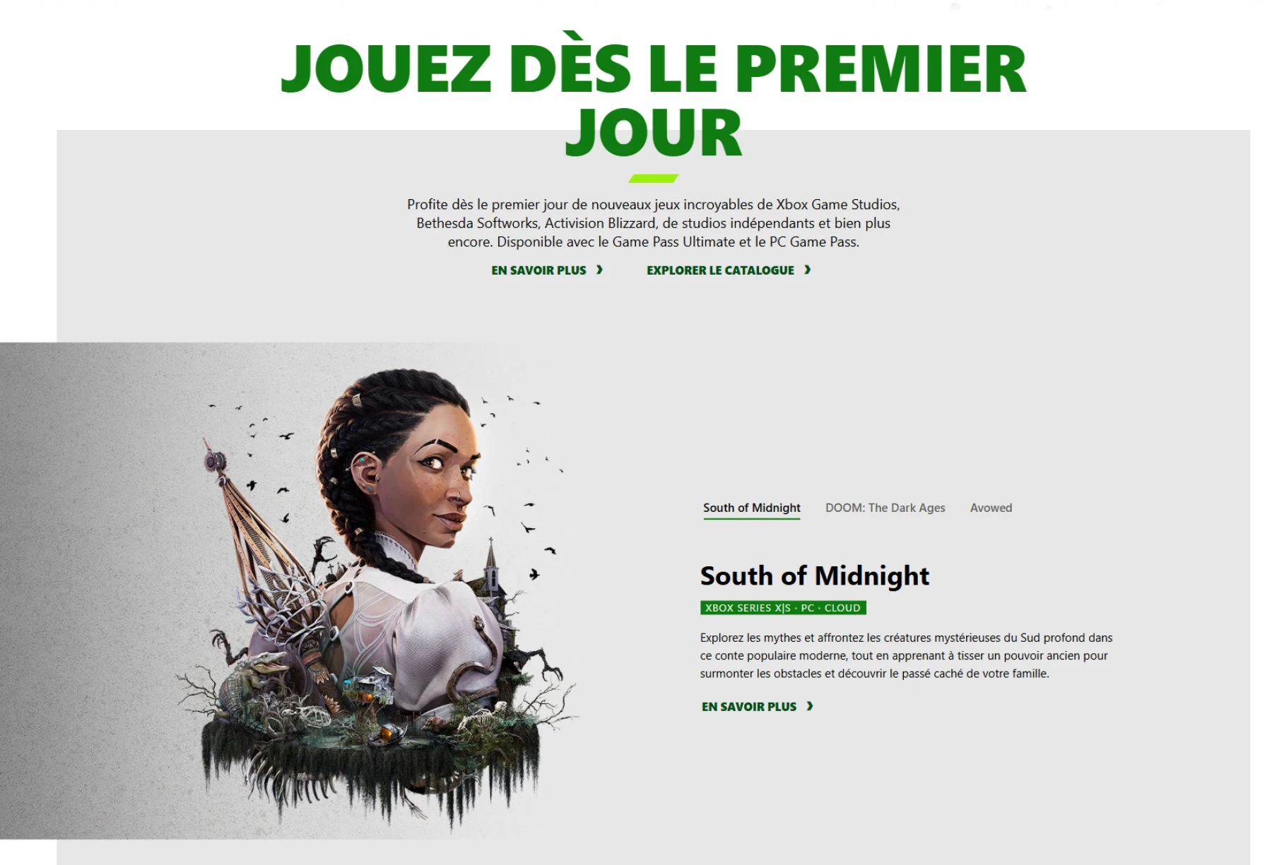 JOUEZ DÈS LE PREMIER JOUR Xbox Game Pass JOUEZ DÈS LE PREMIER JOUR Xbox Game Pass